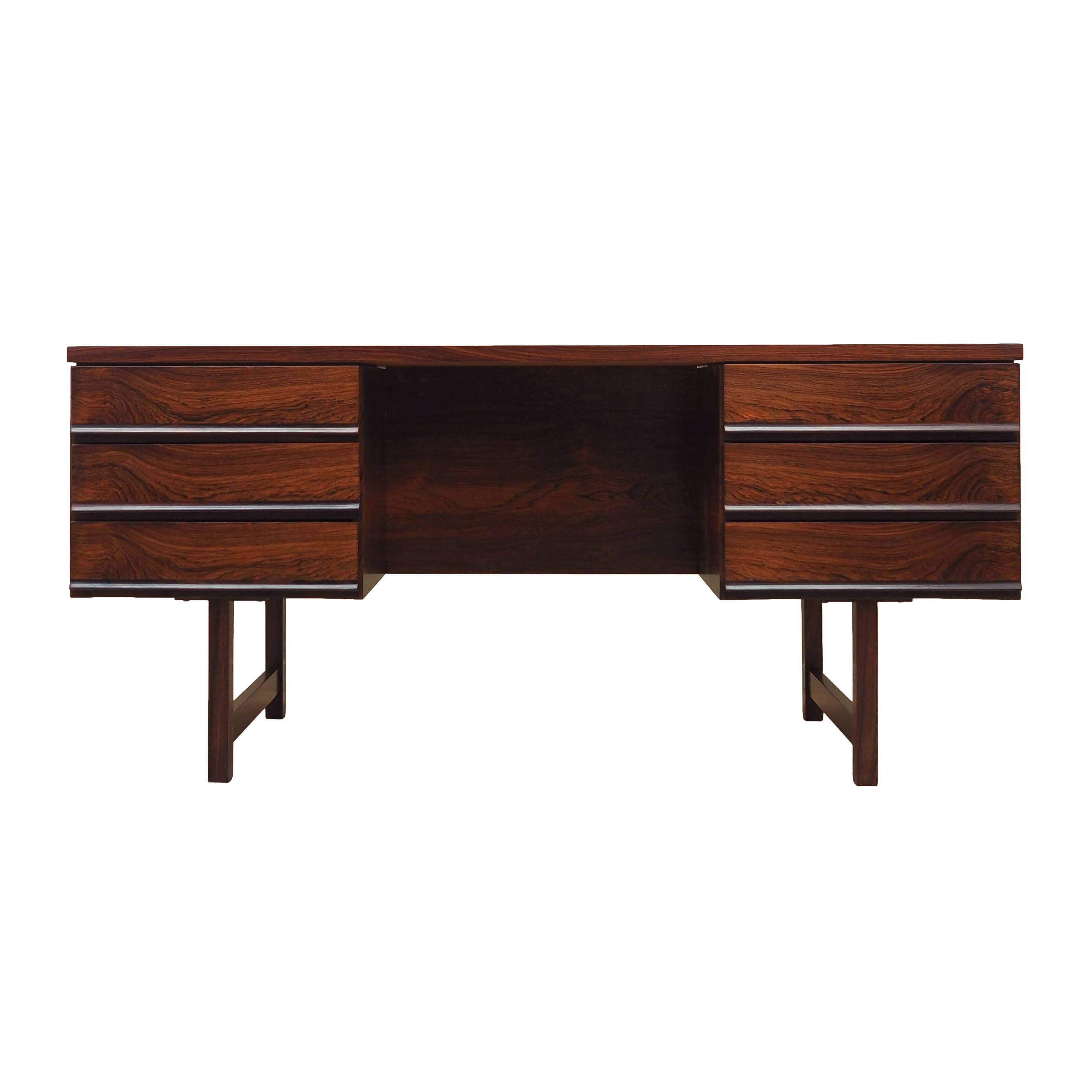 Rosewood desk, Danish design, 1970s, production: Denmark