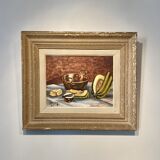 Tableau Nature morte à la pastèque milieu XX siècle