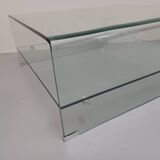 Coffee table, molded glass