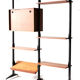 Mid-century italian teak wall unit bookshelf, 1960s
