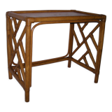 Rattan bamboo coffee table from the 50s