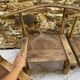 Ancient Baoulé African chairs in carved wood, Wabi-Sabi.