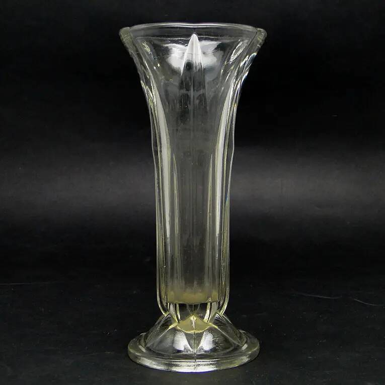 Art Deco vase, glass, Poland, 1950s