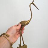Couple d'oiseaux en laiton