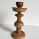 Wooden candlestick