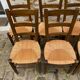 Series of eight mulched chairs