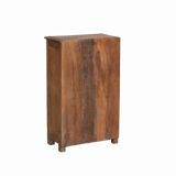 Old Teak Bedside Shelf Patina and Original Piece from India