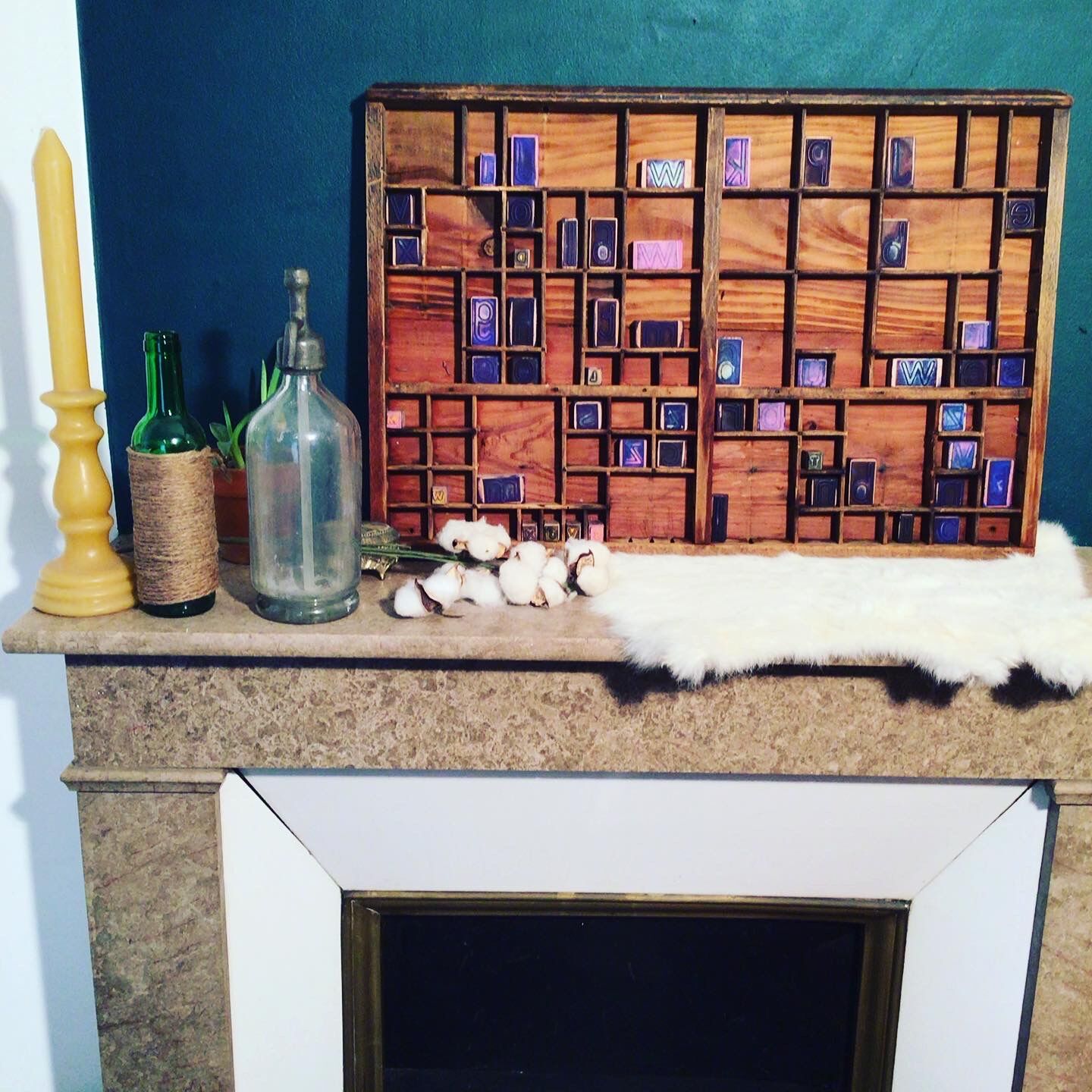 Printing case and 50 letters