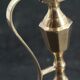 Old pair of brass candle holders