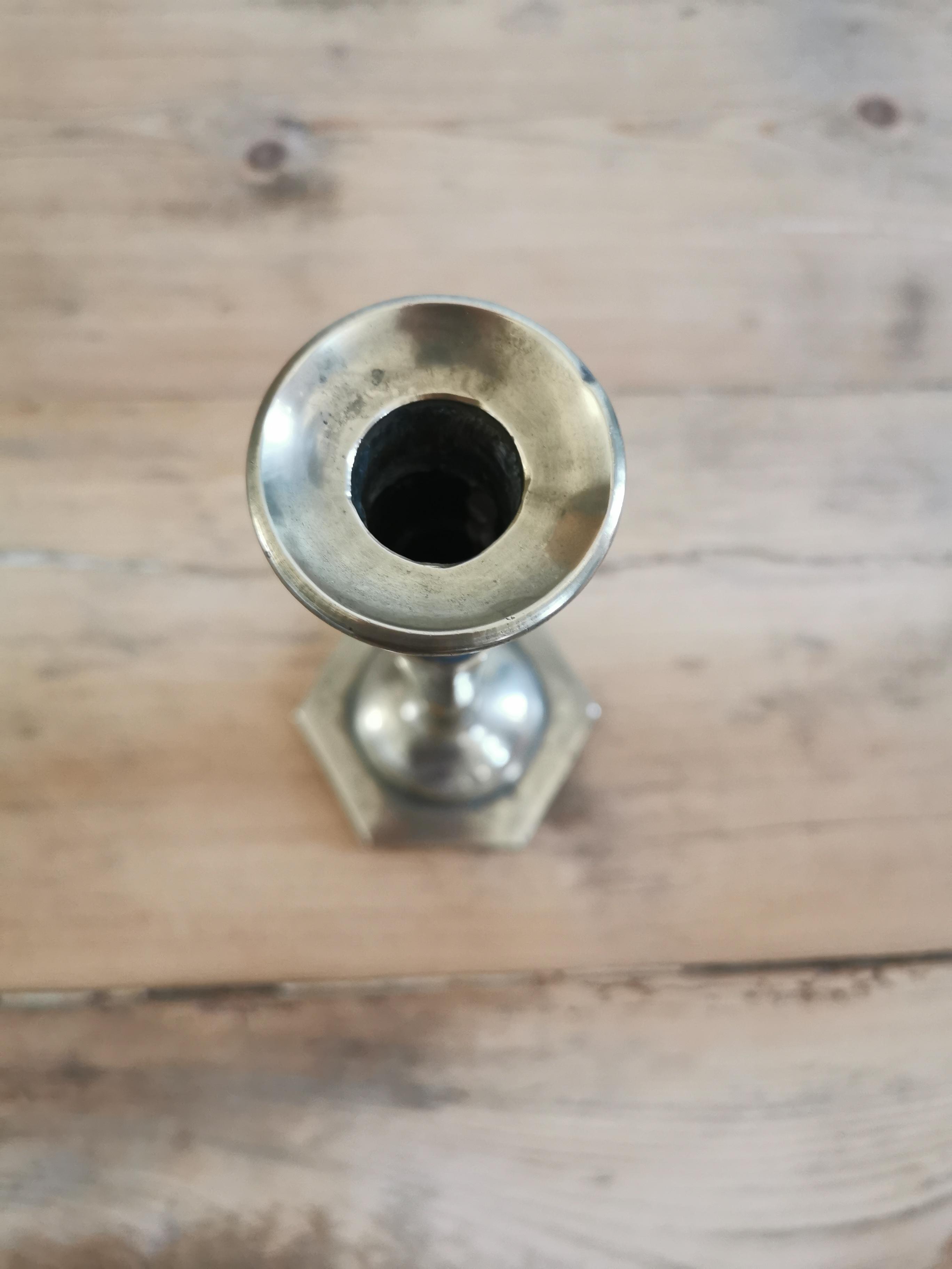Bronze brass candle holder