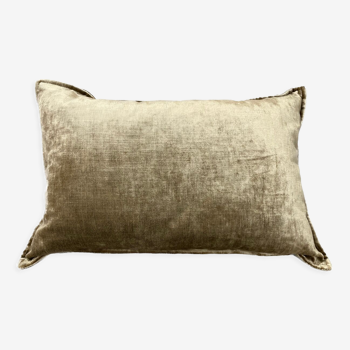 Velvet cushion sand 35x50 cm