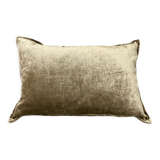 Velvet cushion sand 35x50 cm