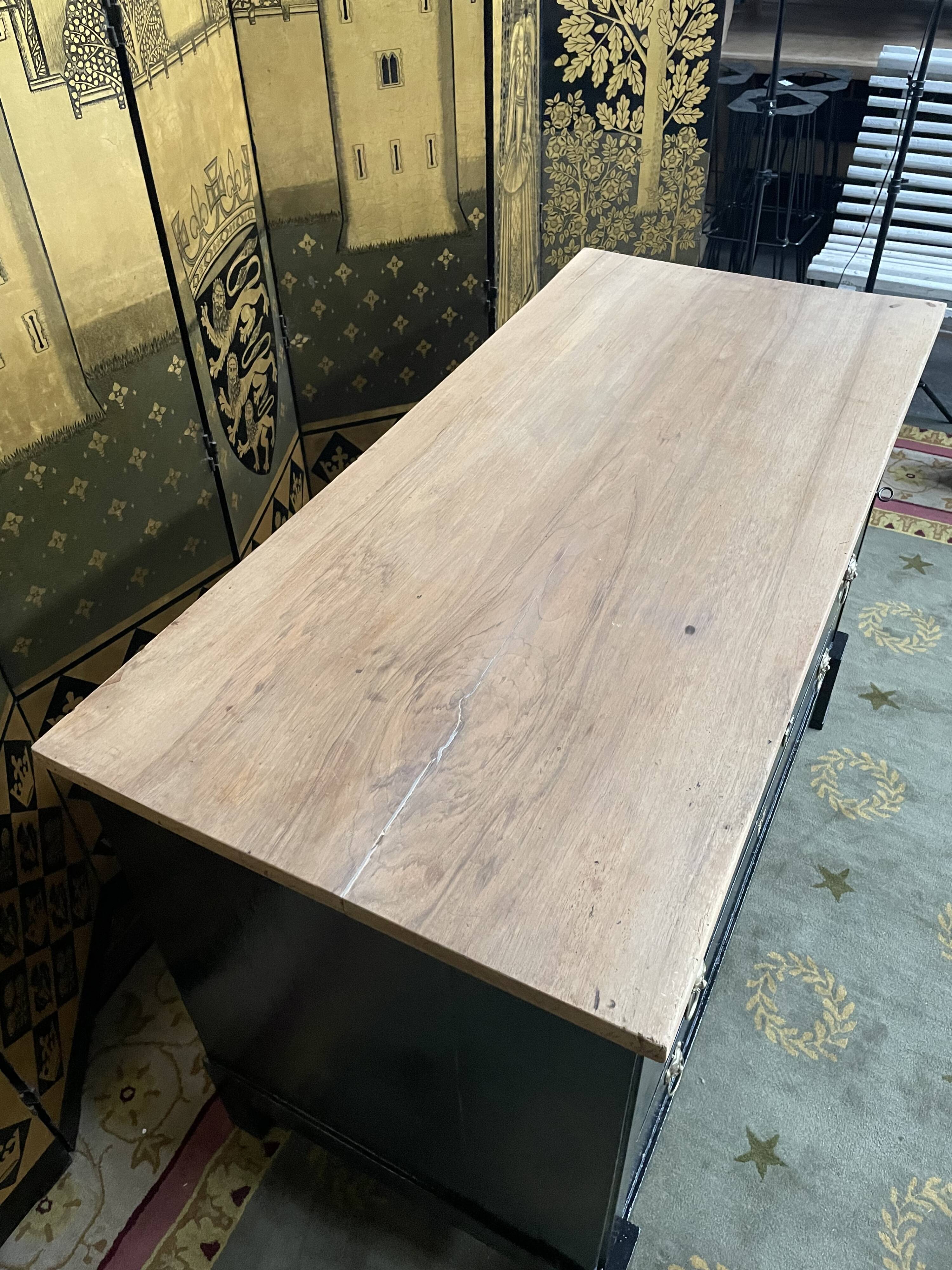Restored Black Empire period chest of drawers