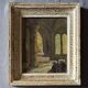 Claude HOUAL - Watercolour No. 26 At the Church Around 1950