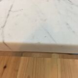 White marble and chrome coffee table, 60s design