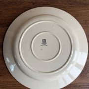 Round flat iron earth Gien dish (large)