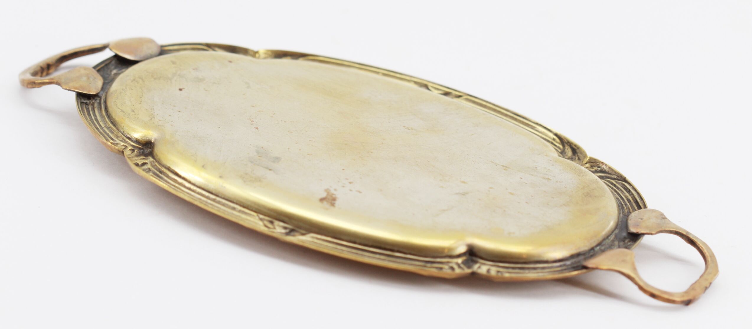 Old brass tray