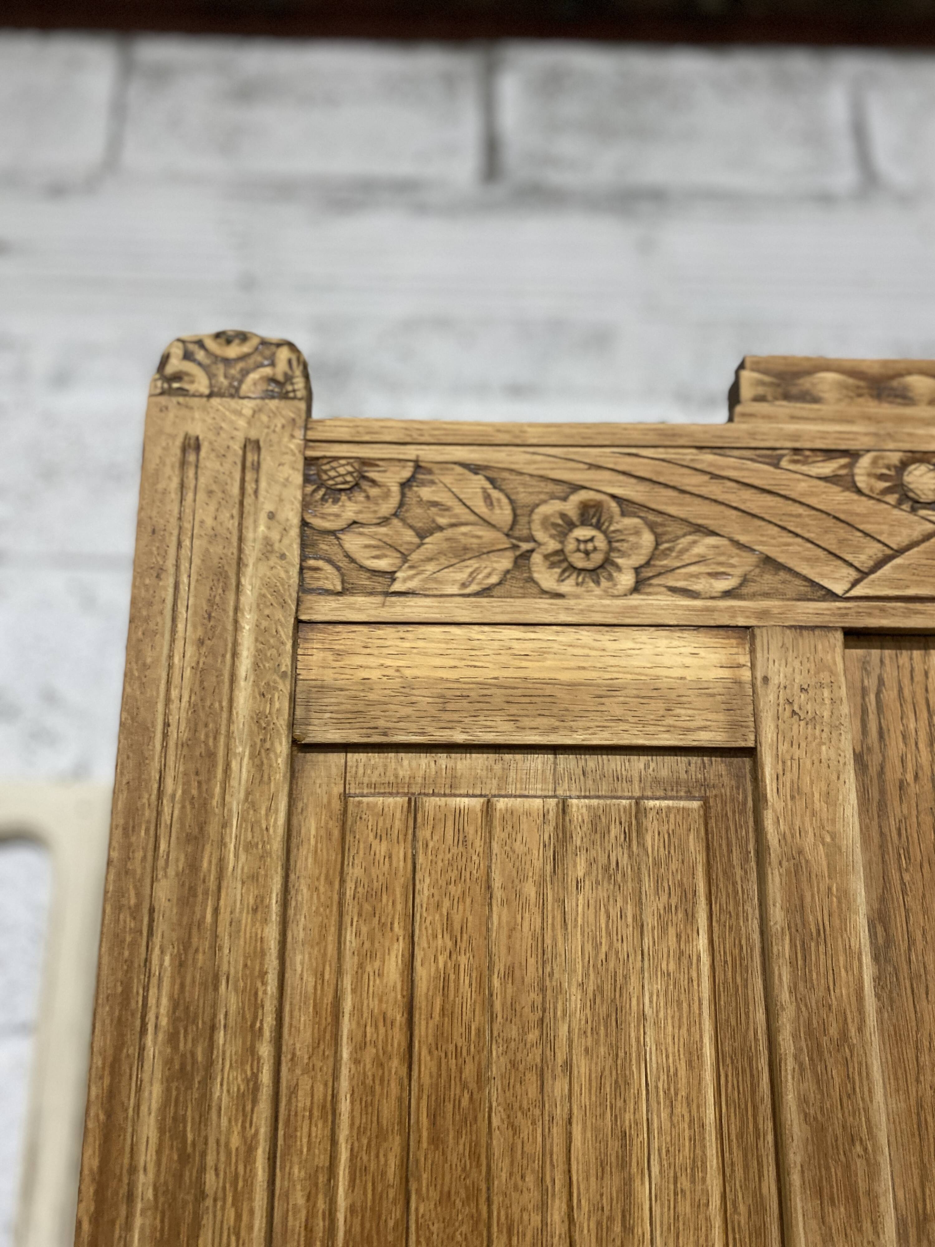 Art Deco wardrobe with mirror