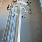 Vintage cylindrical coat rack with chrome hook