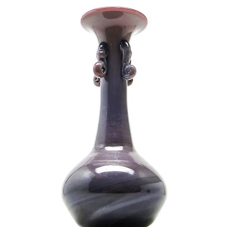 Modernism vase, glass, designed by J. Słuczan-Orkusz, Poland, 1970s