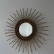 Miroir soleil rotin