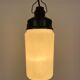 Industrial Bakelite Pendant Light with Milk Glass, 1970s