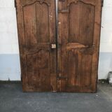 Former double 18th century oak closet door