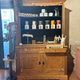 Black and wood farmhouse sideboard