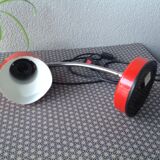 Vintage red office Veneta lamp