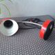 Vintage red office Veneta lamp