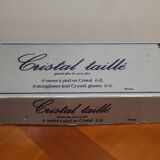 Very Nice Set of 6 Deauville Aperitif Glasses in Bleikristall Crystal