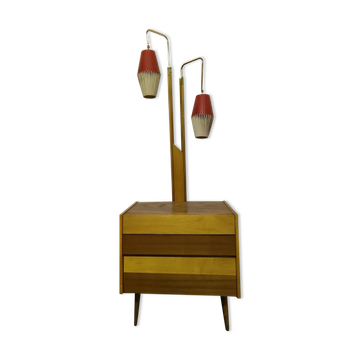 Meuble bar lampadaire des années 1950
