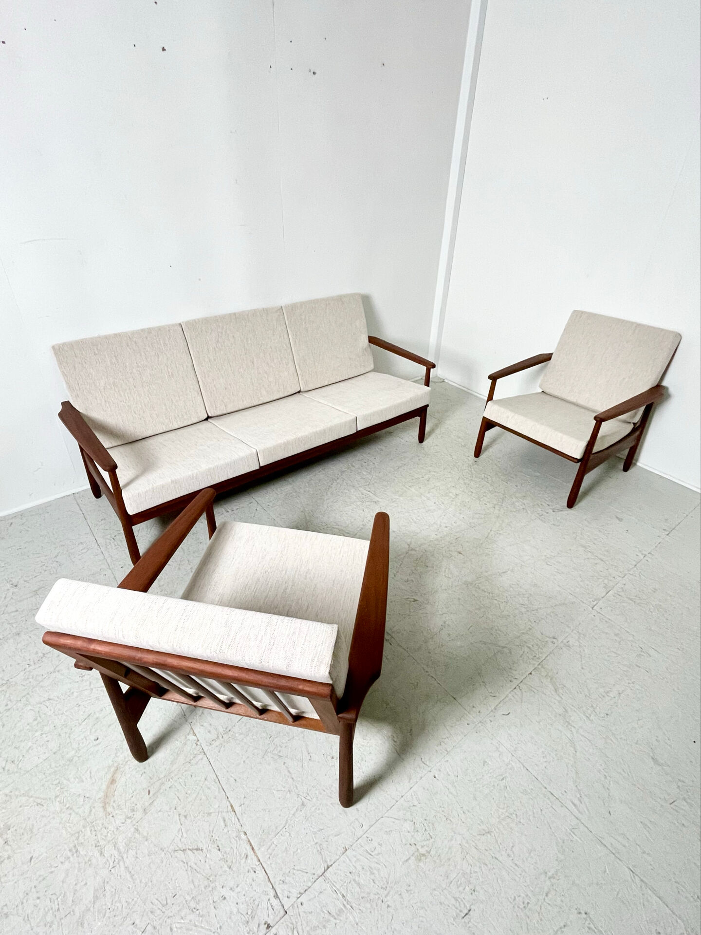 Salon scandinave en teck 1960