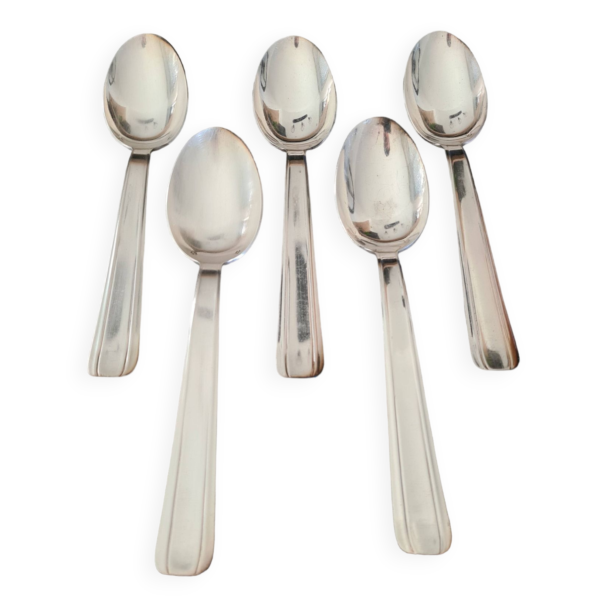 Silver metal cutlery