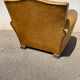 Fauteuil club cuir havane vintage