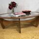 Mid Century Retro Vintage Teak & Glass Oval Astro Coffee Table by GPlan1960