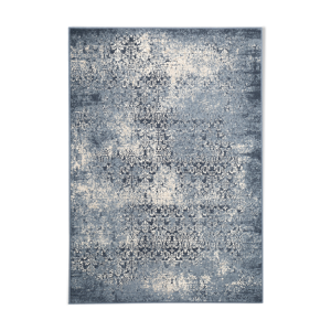tapis bleu vintage 2x3