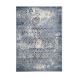 Tapis bleu vintage 2x3 m