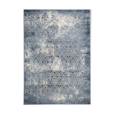 Tapis bleu vintage 2x3 m