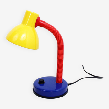 Lampe de bureau multicolore années 80