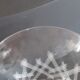 Set of 6 wine glasses on feet engraved years 50-60