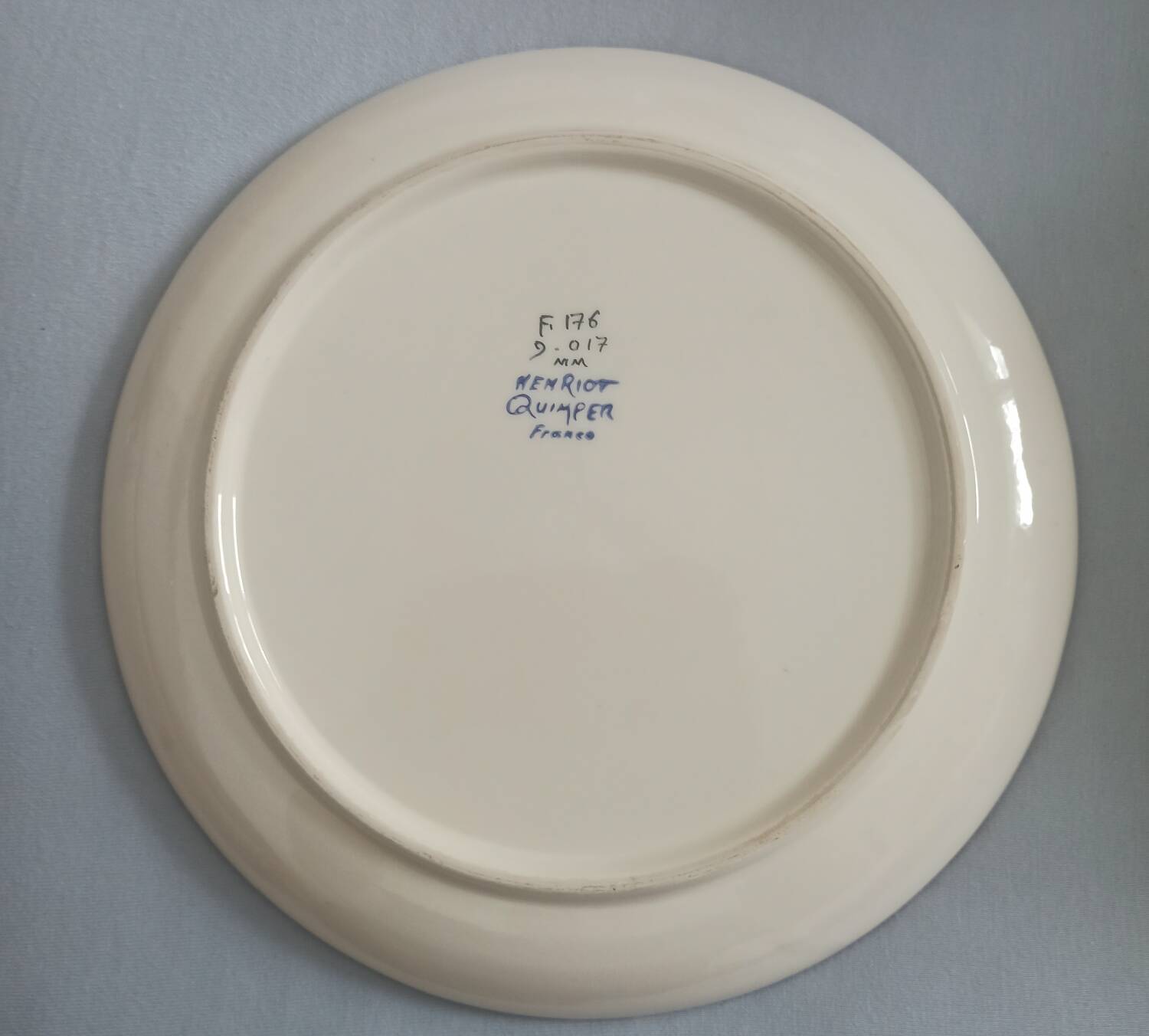 Assiette Henriot Quimper