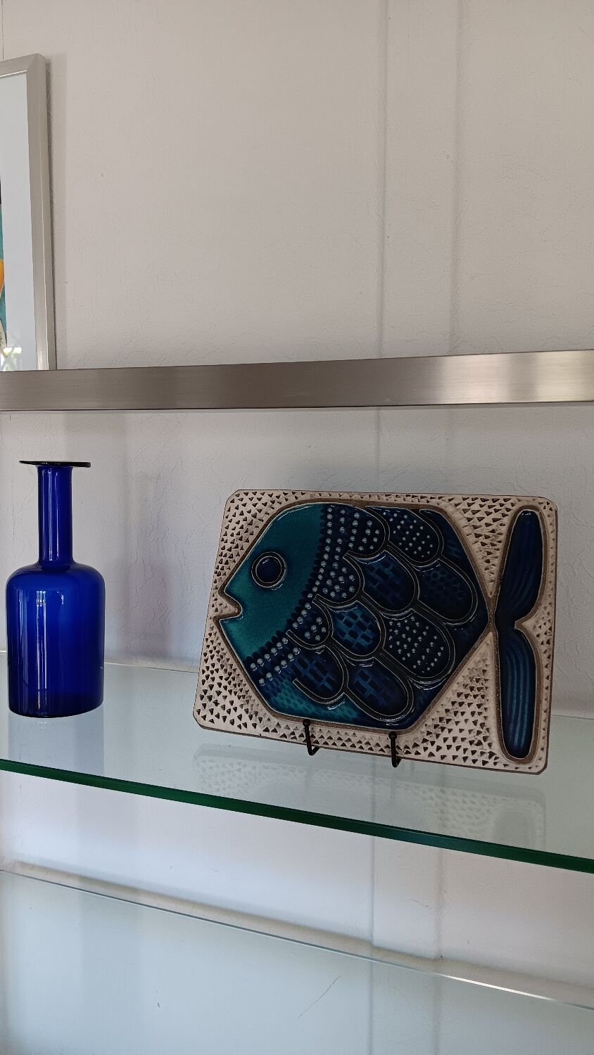 Plaque murale suédoise de Mari Simmulson pour Upsala Ekeby