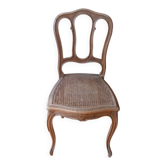 cane seating wooden chairs Regency style