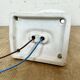 Vintage white porcelain wall light, 1960s