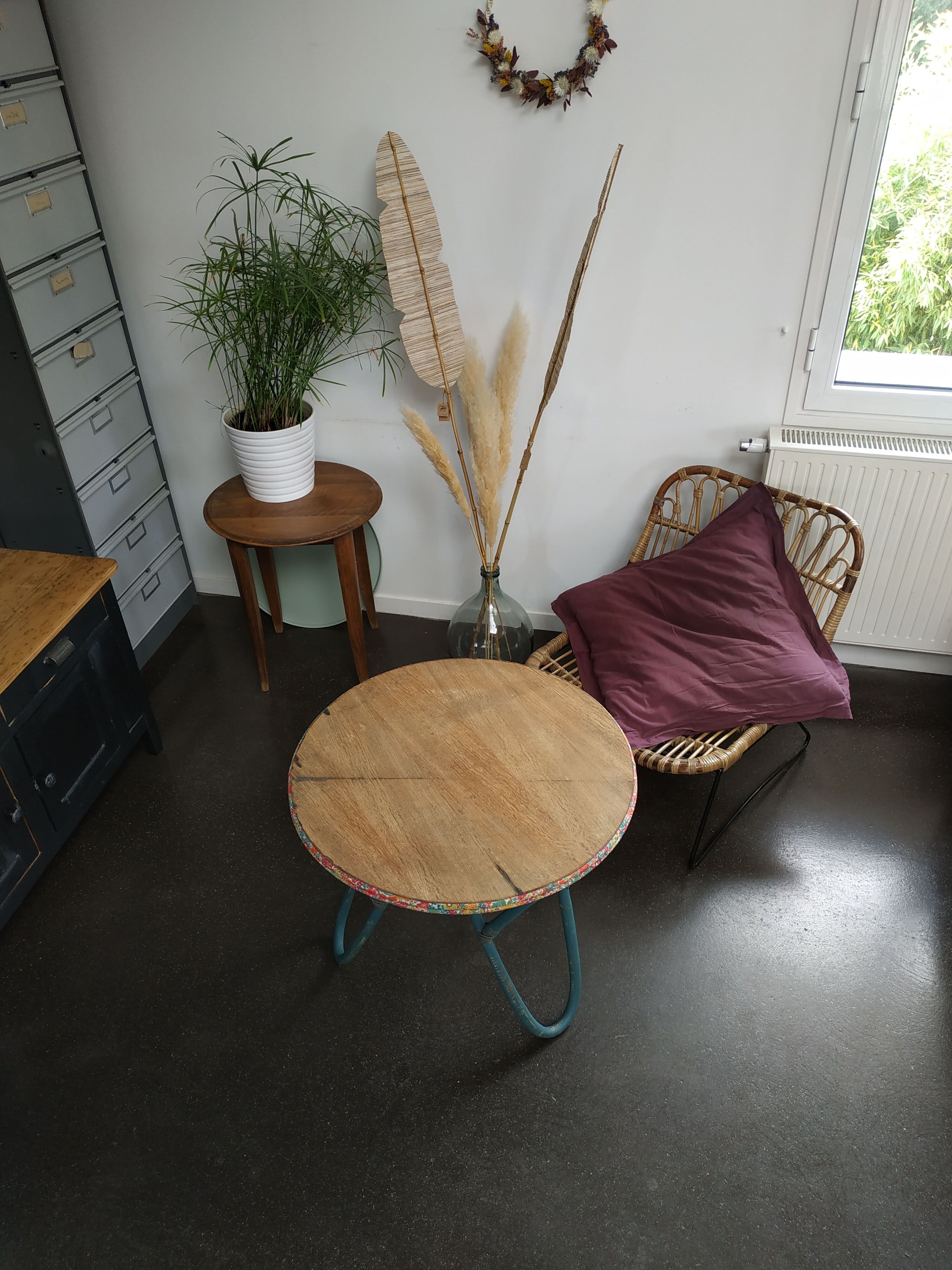 Vintage bamboo table