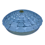 Vintage aluminum and glass ceiling light by Peill & Putzler 1970