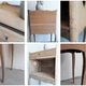 Vintage wooden bedside - Louis XV style nightstand in Oak