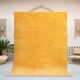 Traditional yellow wool Beni Ourain rug, size 2/3 m.