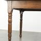 Antique oak dining table from the late 18th century with extendable leaves